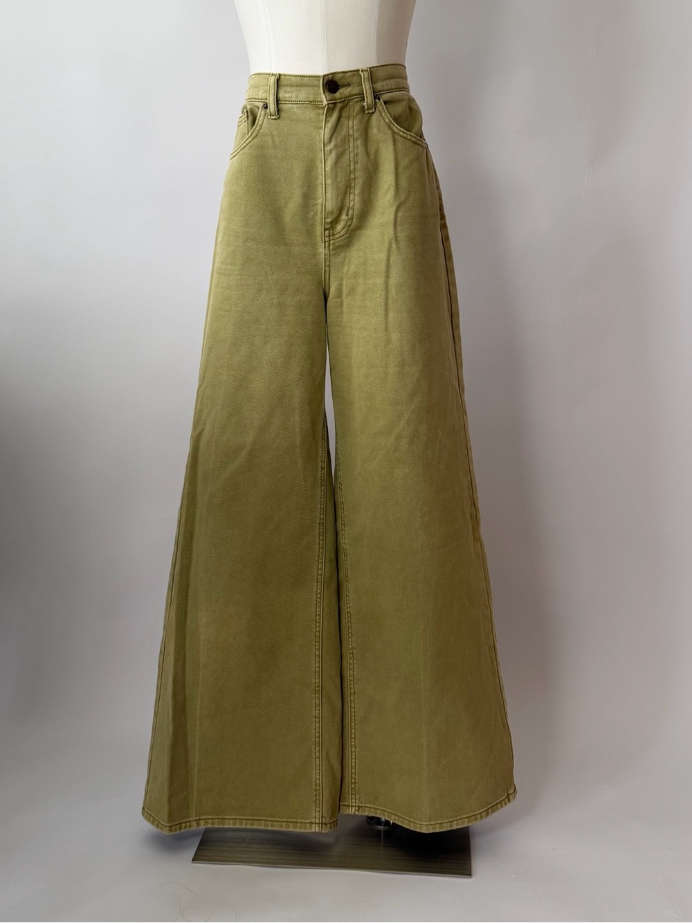 BDG Jeans Women’s 29 Green Low A-Wide Leg Urban Outfitters Long Skater.
